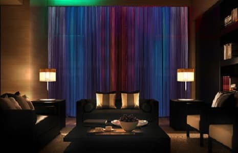Motorized Decorative Curtains With LED